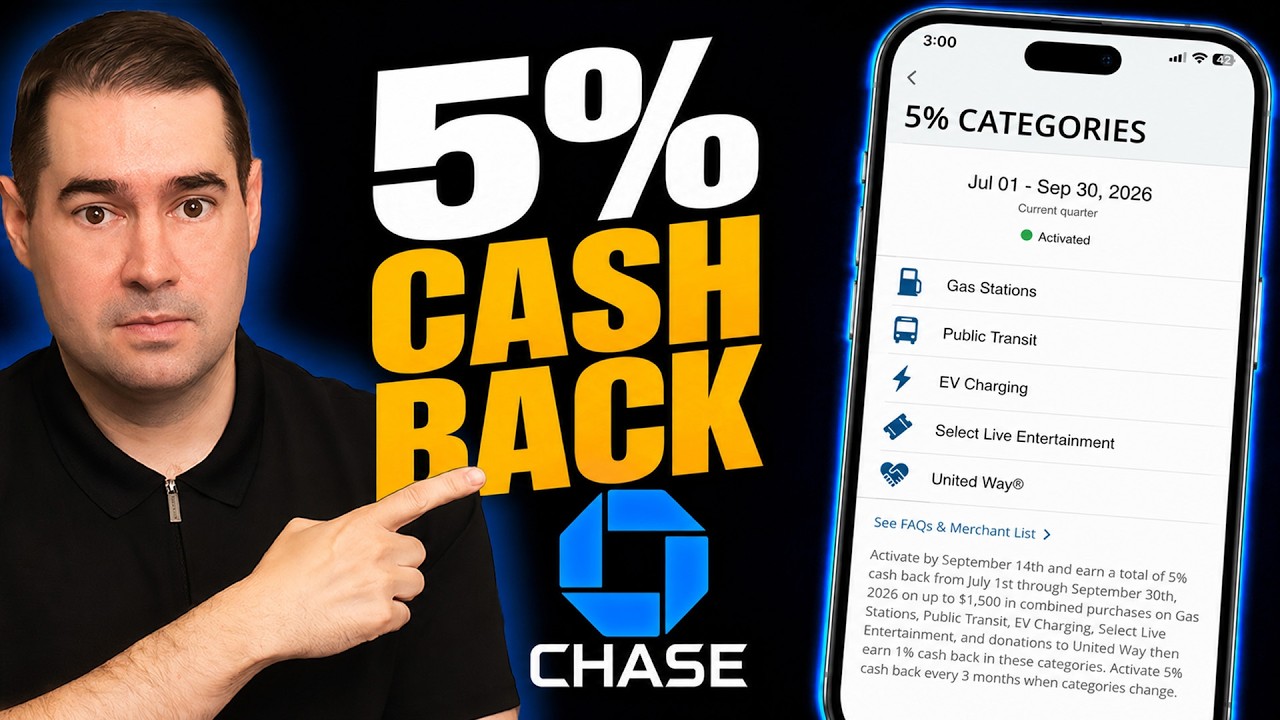 How to Activate Your 5% Cash Back Category on Chase