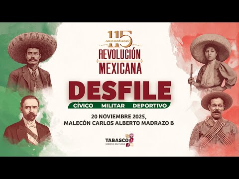 115 Aniversario de la Revolución Mexicana. Desfile Cívico Militar Deportivo.