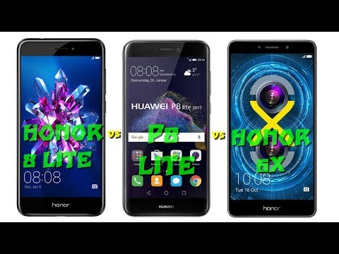 Honor 8 Lite vs Huawei P8 lite 2017 vs Honor 6x