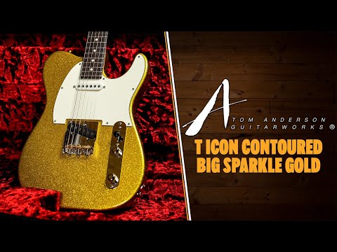 Tom Anderson T Icon Contoured - Big Sparkle Gold image 11
