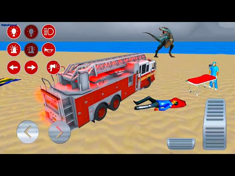 Real Fire Truck Driving Simulator 2022 - Fire Fighting Fireman Job - Android GamePlay #23