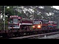 Loading trucks on a train: RORO loading in Konkan ...