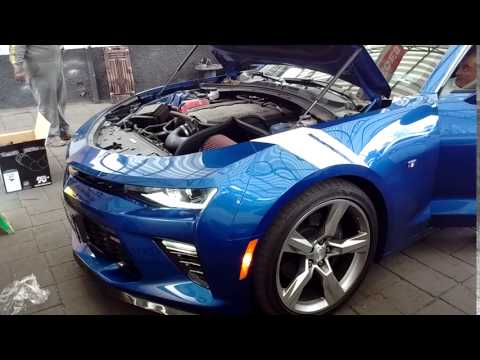 Chevrolet camaro ss v8 2017 con k&n intake 63-3092 chevy air flow intake kn