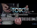 Toto Hold The Line Guitar Lesson