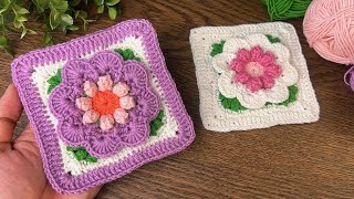 Super beautiful crochet square motifs pattern