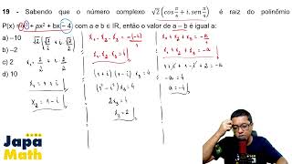 Prova Resolvida AFA(2025 - 2026) - Matemática - Questão 19