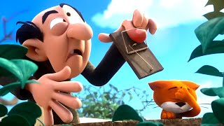¡Gargamel está atrapado en su propia trampa! • Los Pitufos 3D