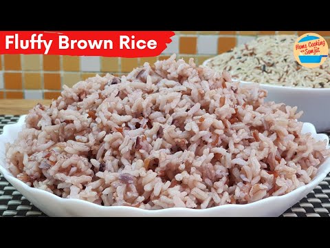 How to Wash and Cook Brown Rice | Fluffy Brown Rice