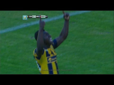Gol de Valencia. Rosario Central 2 - Arsenal 1. Fecha 8. Primera División 2014. FPT