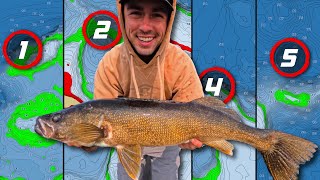 5 Walleye Spots that are GUARANTEED to Hold Fish 💪