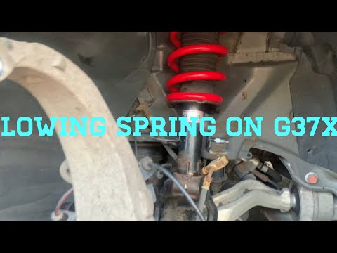 How to install g37x lowering springs (front only)