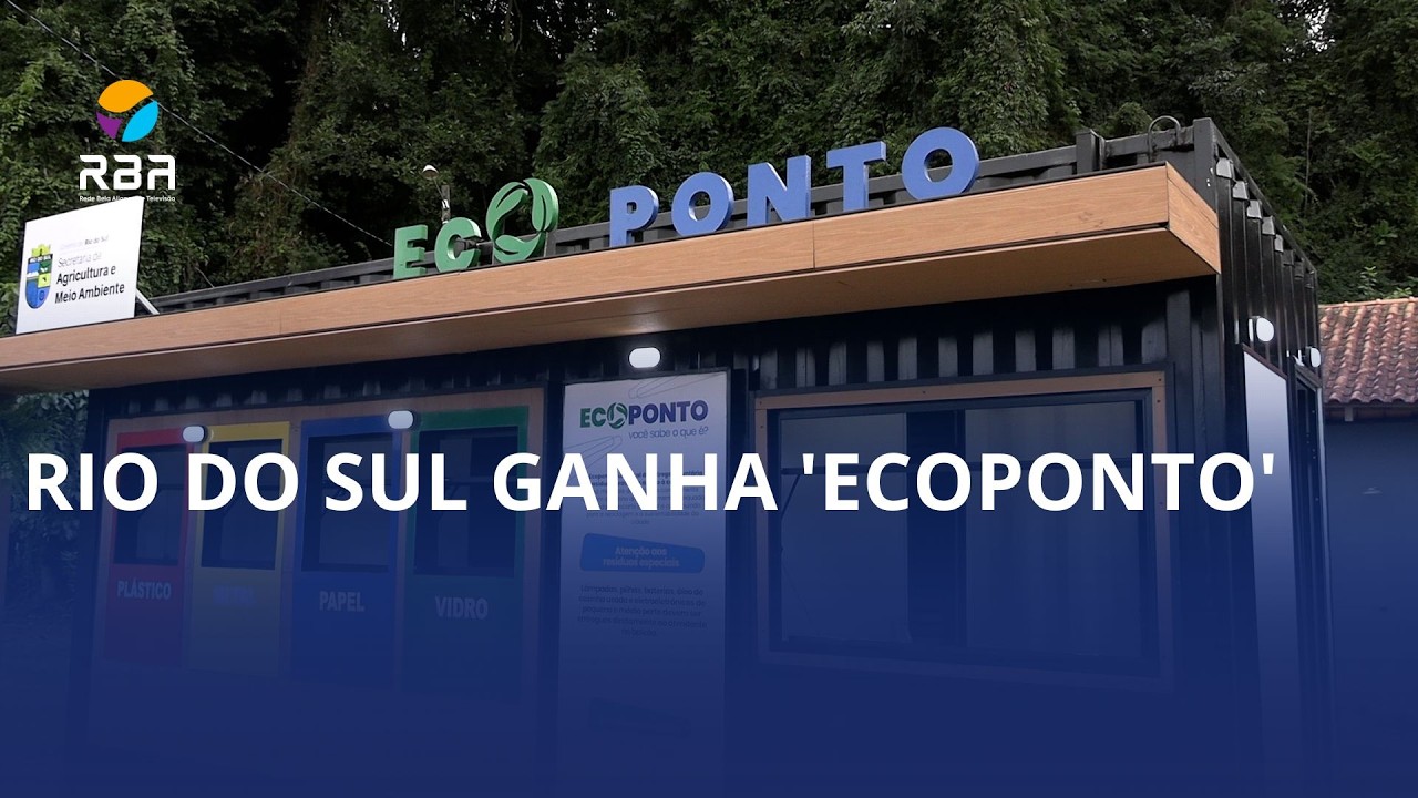 Rio do Sul inaugura ecoponto no Parque do Farol
