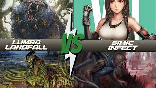 Lumra Landfall vs Simic Infect |  Modern Gameplay