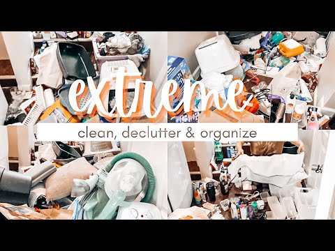 Extreme Clean, Declutter & Organize 2025 | Big Mess | Extreme Clutter Motivation | Cleaning With Kim
