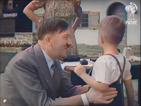 Hitler Dancing and Playing: Found Footage (1930s) colorized