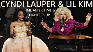 Cyndi Lauper performs Time After Time with Lil Kim at Mandela Day