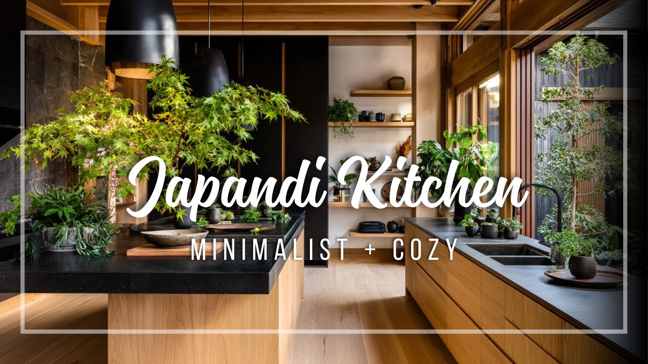 Japandi Kitchen Design 🌿 Minimalist Meets Cozy Scandinavian Vibes!