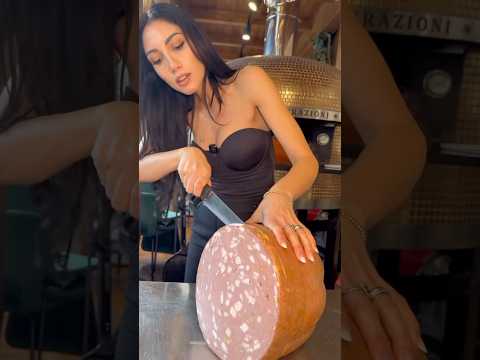 She made a VERY STRANGE PIZZA