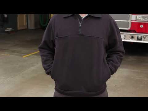 Fire Navy 5.11 Tactical #72321T Tall Job Shirt with Canvas Detail
