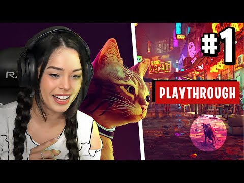 THIS GAME IS BEAUTIFUL | Valkyrae plays Stray (PART 1/2)