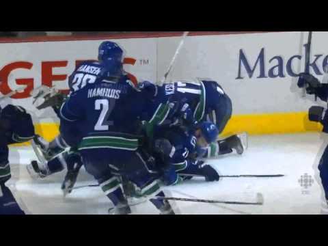 Alex burrows Game 7 OT Goal Chicago Blackhawks John Shorthouse call