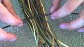 HOW TO YARN STRING SILENCERS recurve bow - traditional archery bow hunting