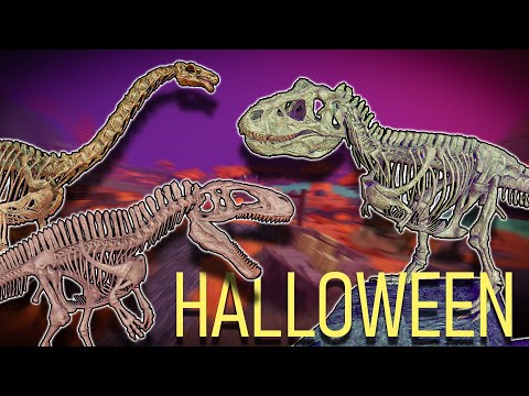 HALLOWEEN IS HERE IN DINOSAUR SIMULATOR! NEW FOSSIL SKINS & MORE!