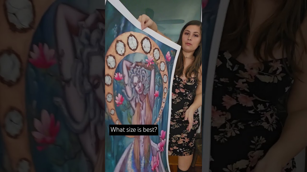 Medusa Prints and Their Size Options #art #medusa #painting #artist