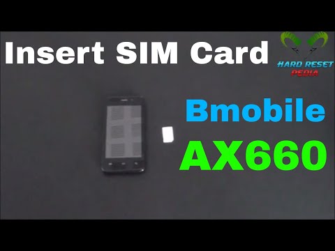 Bmobile AX660 Insert The SIM Card