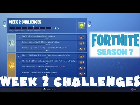 (Chapter 1) ALL Week 2 Challenges Guide - Fortnite Battle Royale Season 7 (2018)