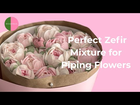 Making Perfect Zefir Mixture for Piping Flowers