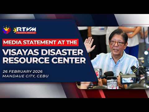 Media Statement at the Visayas Disaster Resource Center