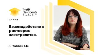  Взаимодействие в растворах электролитов