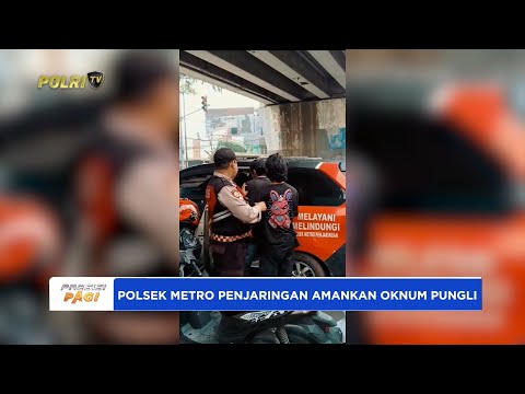 POLSEK METRO PENJARINGAN, POLRES METRO JAKARTA UTARA TINDAK TEGAS AMANKAN OKNUM PUNGLI
