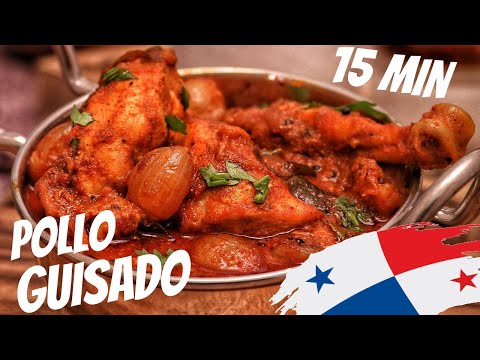 Fácil Pollo guisado PANAMEÑO (15 MINUTOS)