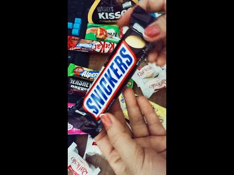 Dark chocolate Snickers  ASMR / Unboxing lots of chocolates #shorts