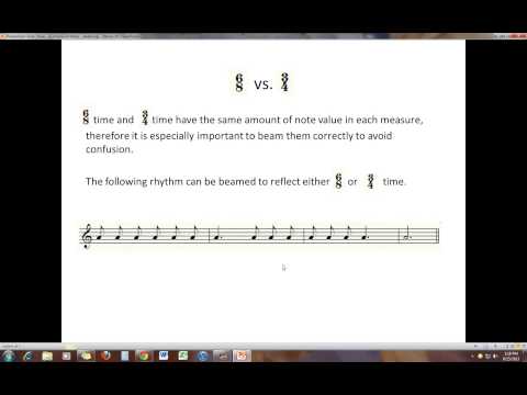 MUS 110 13 Compound Meter - Beaming