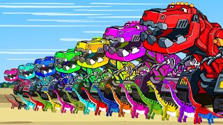 Download lagu DINOSAURS T-REX VS BRACHIOSAURUS, TRUCK, Velociraptor, CAR: Jump Dinosaurs Adventure Jurassic World mp3