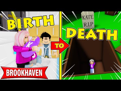 Kate's Birth to Death in Brookhaven | Roblox Roleplay