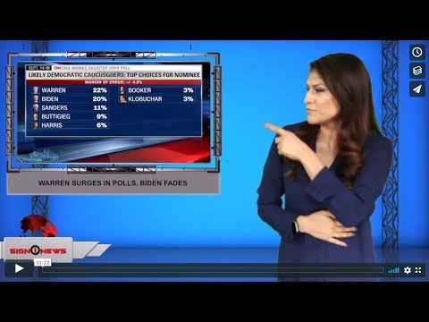 Warren surges in polls, Biden fades (ASL - 9.22.19)