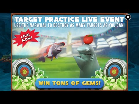 Natasha Narwhal - Target Practice Live Event - Hungry Shark Evolution