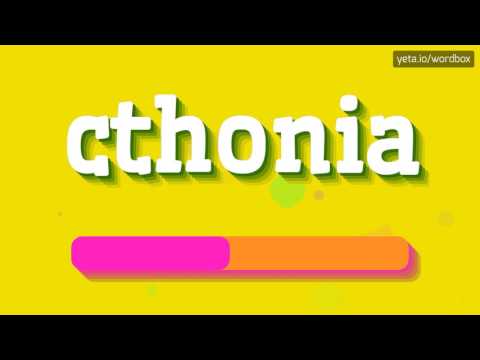 CTHONIA - HOW TO PRONOUNCE IT!?