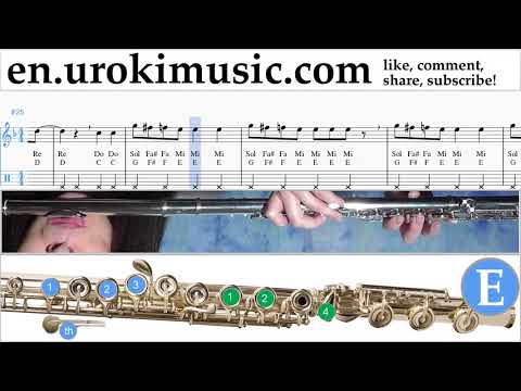 Flute lessons Axel F - Crazy Frog Sheet Music Tutorial um-i-fn352