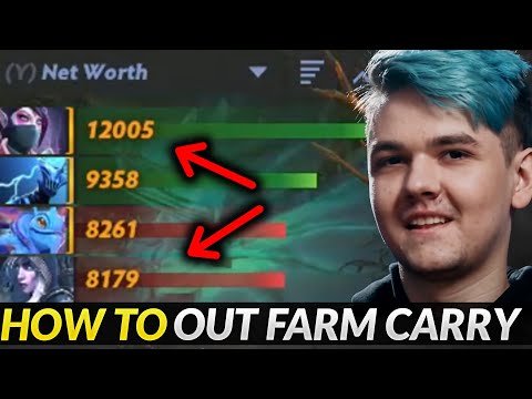 Yatoro last pick TA safelane - Outfarm enemies Carry