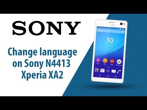 How to change language on Sony Xperia XA2 N4413?