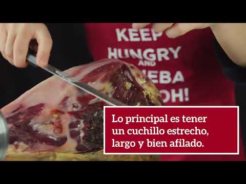 Cómo cortar Jamón Ibérico