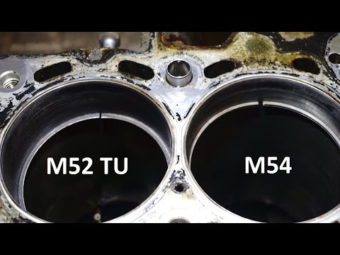 BMW e46 M54 oil burning FIX rings comparison with M52tu ,different design ,why ?