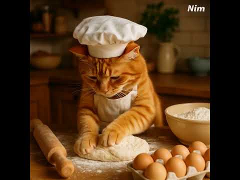 Whiskers in the Kitchen: Meet the Purr-fect Baker! 🐾🍞