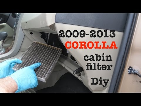 How to ● change your 2008 - 2013 Toyota Corolla Cabin Air Filter. Dust and Pollen.