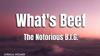 Biggie Smalls - What's Beef  #lyrics #hiphop #biggie #thenotoriousbig #hiphopmusic
